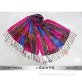 best sells hand-painted scarf with gold threads cheap promotional scarf achecol bufanda infinito bufanda by Real Fashion